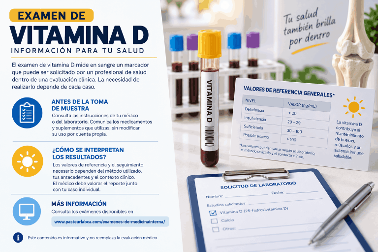 Examen de vitamina D: qué mide y cómo prepararte