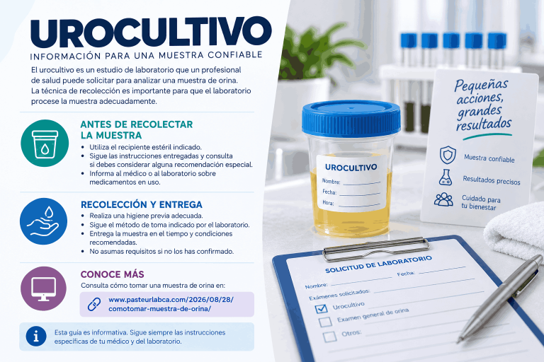 Urocultivo: preparación y toma de muestra para laboratorio